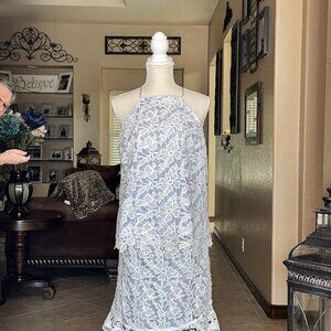 Adiva*3PC Top, Skirt and Shorts*Battenburg Lace Overlayw/Searsucker underlay*EUC